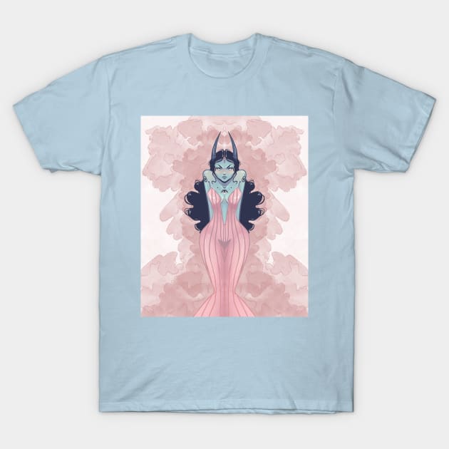 Angry Demon Girl T-Shirt by Stayhella Studio